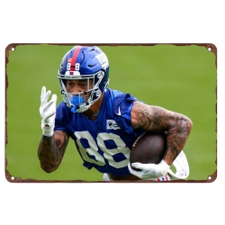 Jacksonville Jaguars Aluminum Sign 12x8 Inch Evan Engram 001