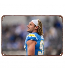 Los Angeles Chargers Aluminum Sign 12x8 Inch Joey Bosa 002