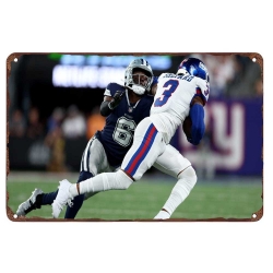 New York Giants Aluminum Sign 12x8 Inch Sterling Shepard 001