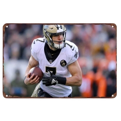 New Orleans Saints Aluminum Sign 12x8 Inch Taysom Hill 002