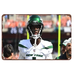 New York Jets Aluminum Sign 12x8 Inch Ahmad Sauce Gardner 003