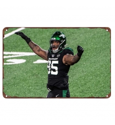 New York Jets Aluminum Sign 12x8 Inch Quinnen Williams 002