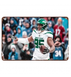 New York Jets Aluminum Sign 12x8 Inch Quinnen Williams 005