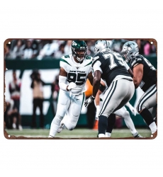 New York Jets Aluminum Sign 12x8 Inch Quinnen Williams 006