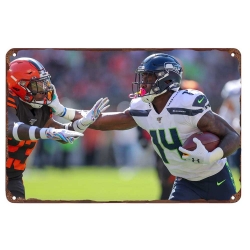 Seattle Seahawks Aluminum Sign 12x8 Inch Dk Metcalf 004