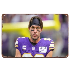 Minnesota Vikings Aluminum Sign 12x8 Inch Harrison Smith 001