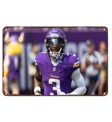 Minnesota Vikings Aluminum Sign 12x8 Inch Jordan Addison 002