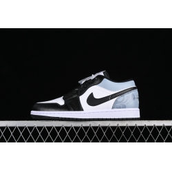 AIR JORDAN 1 LOW WHITE BLACK BLUE