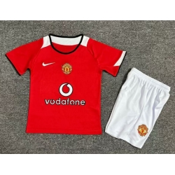 Youth Retro Soccer Jerseys Manchester United F.C. 04 06