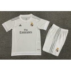 Youth Retro Soccer Jerseys Real Madrid CF All White