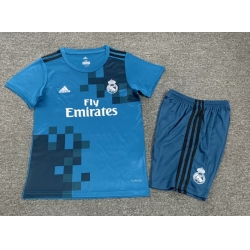 Youth Retro Soccer Jerseys Real Madrid CF Blue