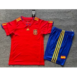 Youth Retro Soccer Jerseys Spain 2010