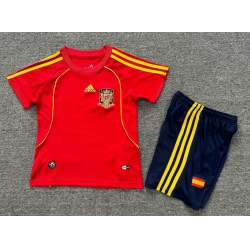 Youth Retro Soccer Jerseys Spain Red