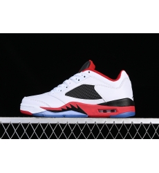 AIR JORDAN 5 LOW FIRE RED WHITE BLACK RED819171 101