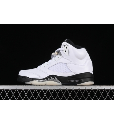 AIR JORDAN 5 RETRO WHITE BLACK SAIL METALLIC SILVER DD0587 110