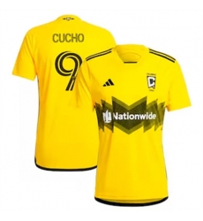 Men Columbus Crew SC Cucho Hernandez 2024 25 Home Replica Yellow