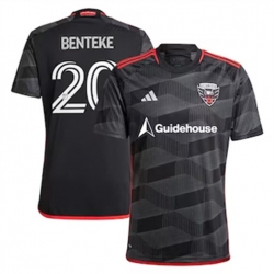 Men D.C. United Christian Benteke 2024 25 Home Replica Black