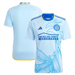 Men Atlanta United Blank 2024 25 Away Replica Light Blue