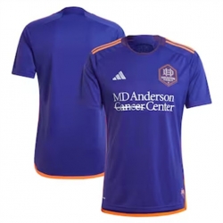 Men Houston Dynamo Blank 2024 25 Away Replica Purple