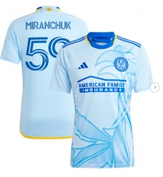 Men's Atlanta United FC Aleksei Miranchuk adidas Light Blue 2024 The Resurgens Kit Replica Player Jersey