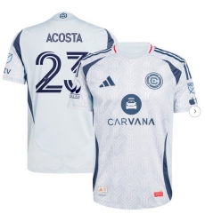 Men's Chicago Fire Kellyn Acosta adidas Light Blue 2025 The Municipal Kit Authentic Player Jersey