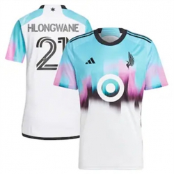 Men Minnesota United FC Bongokuhle Hlongwane 2023 24 Away Replica White