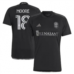 Men Nashville SC Shaq Moore 2023 24 Away Replica Black