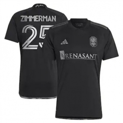 Men Nashville SC Walker Zimmerman 2023 24 Away Replica Black