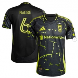 Men's Columbus Crew Darlington Nagbe adidas Black 2025 The Goosebumps Kit Authentic Player Jersey