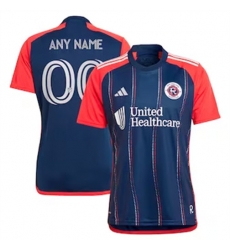 Men New England Revolution Custom 2024 25 Home Replica Navy