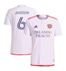 Men Orlando City SC Robin Jansson 2024 25 Away Replica White