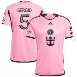 Men's Inter Miami CF Sergio Busquets adidas Pink 2024 2getherness Authentic Player Jersey