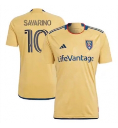 Men Real Salt Lake Jefferson Savarino 2023 24 Away Replica Gold