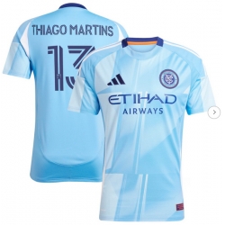 Men's New York City FC Thiago Martins adidas Light Blue 2025 The Excelsior Kit Replica Player Jersey