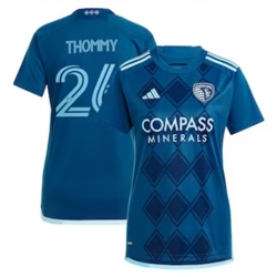 Men Sporting Kansas City Erik Thommy 2024 25 Away Replica Navy