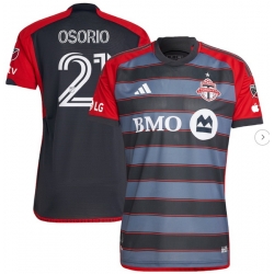 Men's Toronto FC Jonathan Osorio adidas Gray 2023 Club Kit Authentic Player Jersey