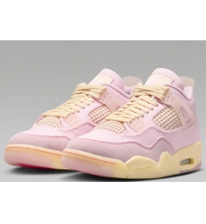 Men Air Jordan 4 Retro Pearl Pink And Iced Carmine Shoes