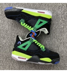 Men Nike Air Jordan 4 Black Green Shoes 2650124