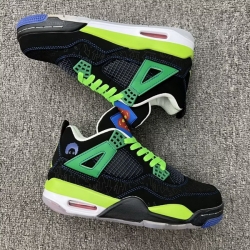 Men Nike Air Jordan 4 Black Green Shoes 2650124