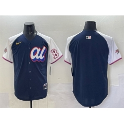 Men American League Boston Red Sox Blank Navy Alternate 2025 All Star Edition Limited Stitched Baseball Jersey Men American League Boston Red Sox Blank Navy Alternate 2025 All Star Edition Limited Stitched Baseball Jersey