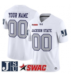 Men Jackson State Tigers ACTIVE PLAYER Custom White 2026 F U S E Vapor Limited Stitched Football Jersey Men Jackson State Tigers ACTIVE PLAYER Custom White 2026 F U S E Vapor Limited Stitched Football Jersey