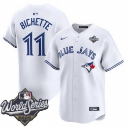 Men Toronto Blue Jays 11 Bo Bichette White 2024 Home Limited Stitched Baseball Jersey Men Toronto Blue Jays 11 Bo Bichette White 2024 Home Limited Stitched Baseball Jersey
