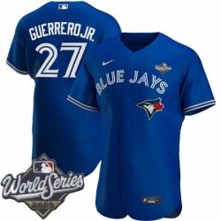 Men Toronto Blue Jays 27 Vladimir Guerrero Jr Men Nike Royal Alternate 2020 Flex Base Player MLB Jersey Men Toronto Blue Jays 27 Vladimir Guerrero Jr Men Nike Royal Alternate 2020 Flex Base Player MLB Jersey