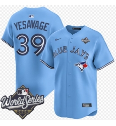 Men Toronto Blue Jays 39 Trey Yesavage Light Blue Cool Base Stitched Baseball Jersey Men Toronto Blue Jays 39 Trey Yesavage Light Blue Cool Base Stitched Baseball Jersey