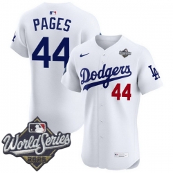 Men Los Angeles Dodgers 44 Andy Pages 2025 World Series Cool Base Stitched Baseball Jersey White Men Los Angeles Dodgers 44 Andy Pages 2025 World Series Cool Base Stitched Baseball Jersey White