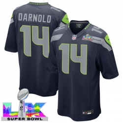 Men Women Youth Seattle Seahawks #14 Sam Darnold 2025 2026 Super Bowl LX F U S E Stitched NFL Jersey Blue