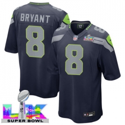 Men Women Youth Seattle Seahawks #8 Coby Bryant 2025 2026 Super Bowl LX F U S E Stitched NFL Jersey Blue