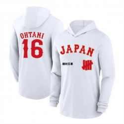 Men Japan Baseball  16 Shohei Ohtani White 2026 World Baseball Classic Club Hoodie