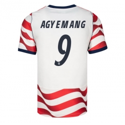 USA 2026 FIFA World Cup Soccer White Jersey Set ( Have Shorts ) Patrick Agyemang #9