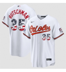 Men Baltimore Orioles  35 Adley Rutschman White 2026 All Star Edition Stars   Stripes Stadium Pick A Player Stitched Baseball Jersey